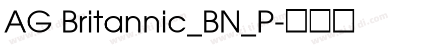 AG Britannic_BN_P字体转换